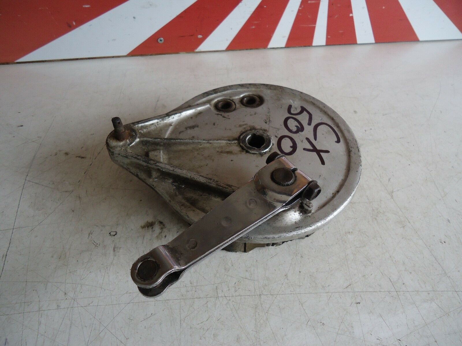 Honda CX500 Rear Brake Drum Plate & Shoes 
