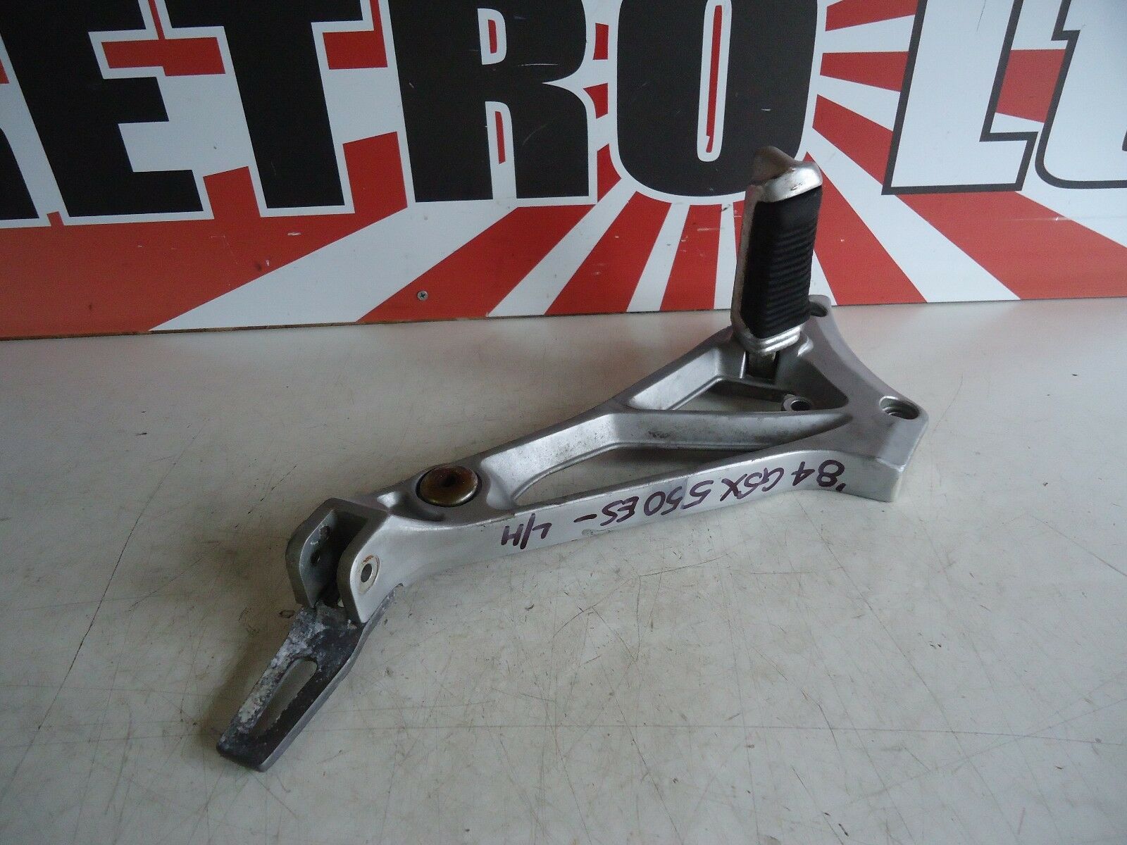 Suzuki GSX550ES LH Footrest Hanger & Footpeg GSX Footrest Hanger