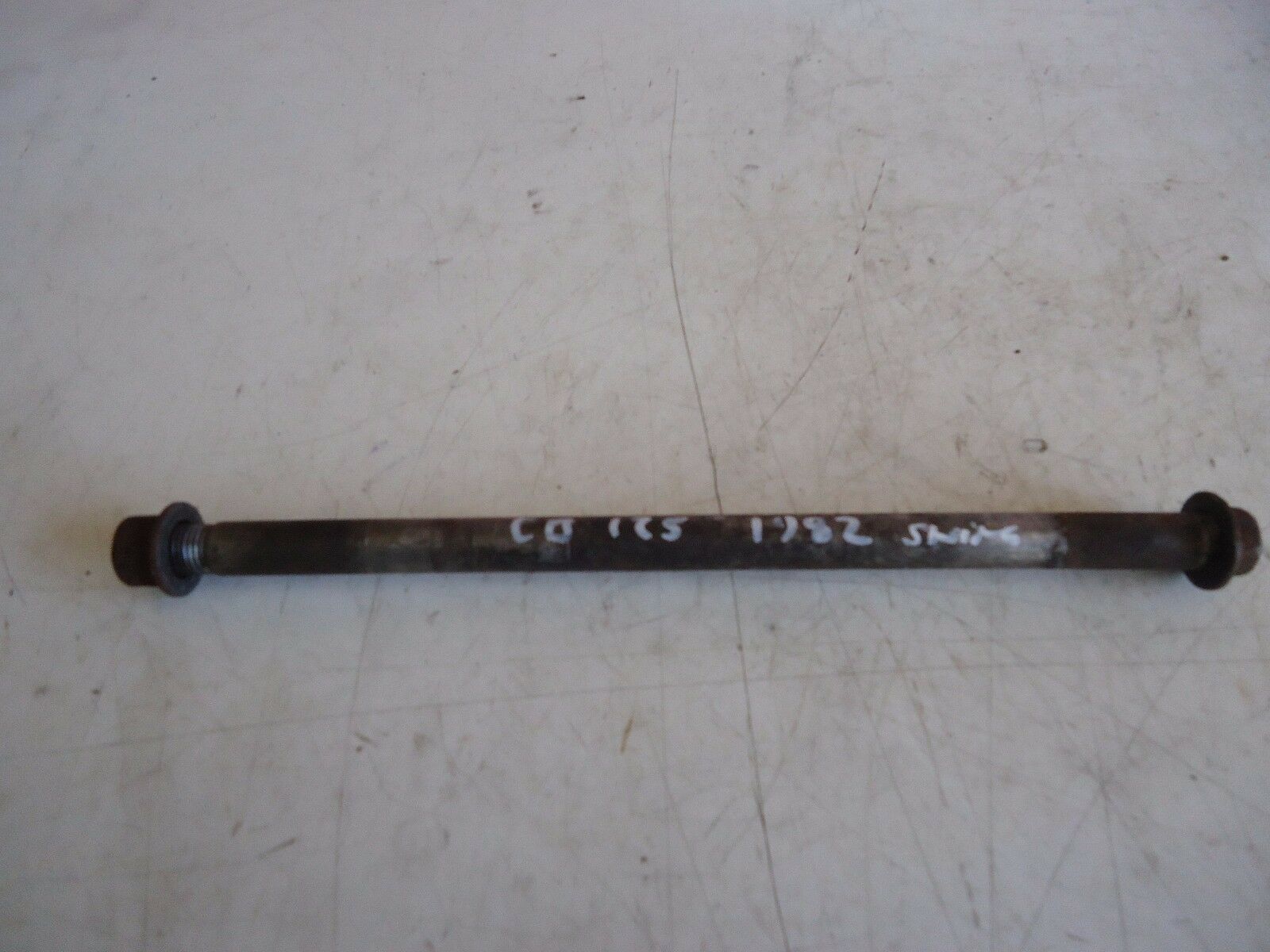 HONDA CB125 SWINGARM SPINDLE 1982 CB125 AXLE