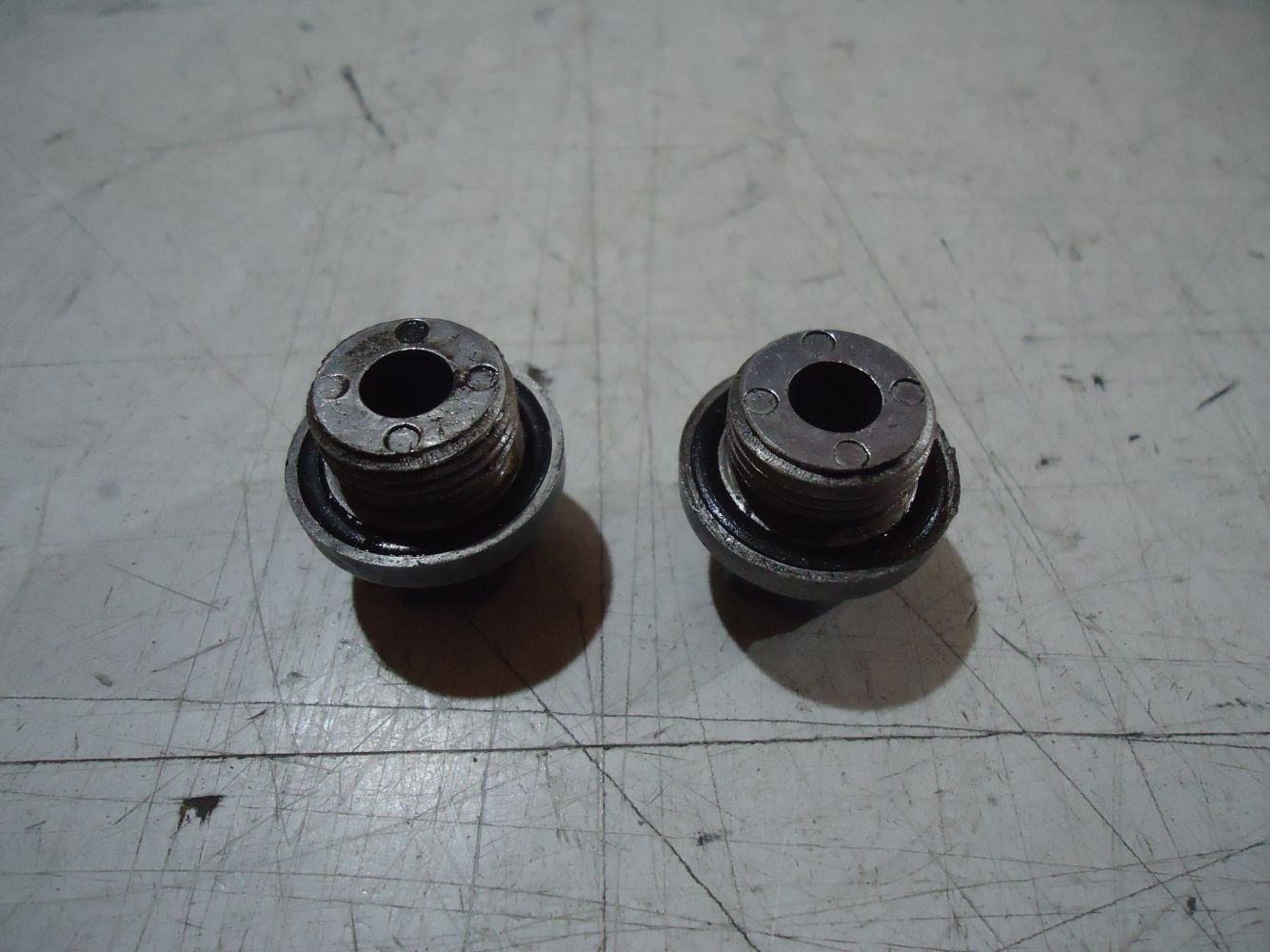 Kawasaki ZR750 Zephyr Engine Crankshaft Oil Passage Caps ZR 750