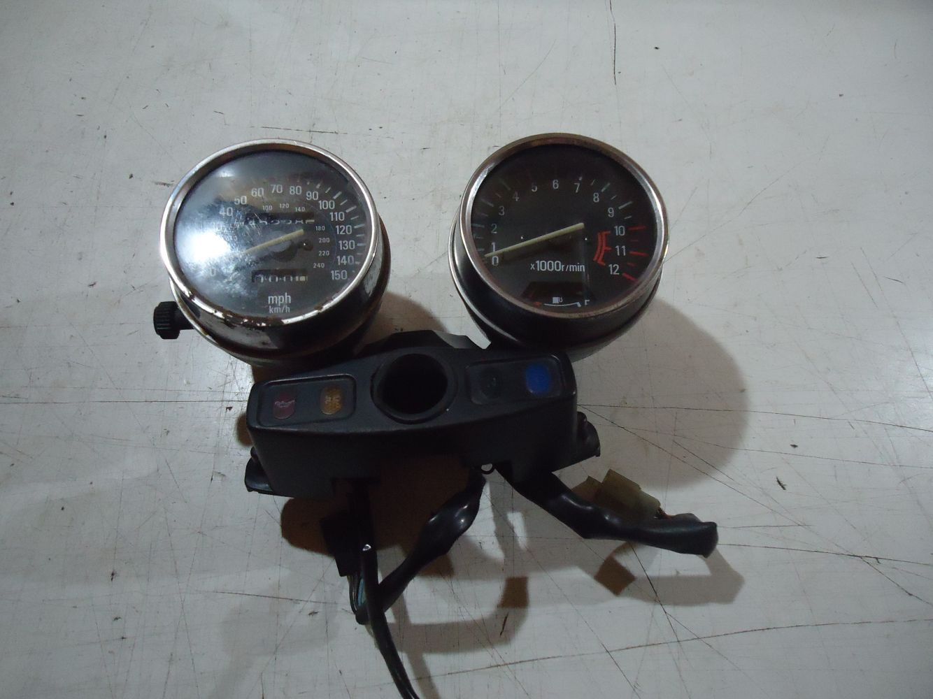 Kawasaki 750 Zephyr Clocks ZR750 Speedometer MPH Speedo Rev Counter