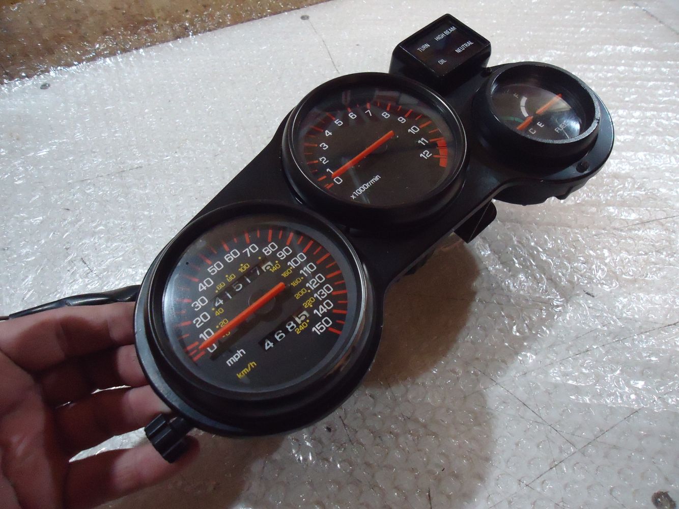 Yamaha FZ750 Clocks Instrument Panel FZ 750 Genesis 1FN Speedometer Rev Counter Cluster