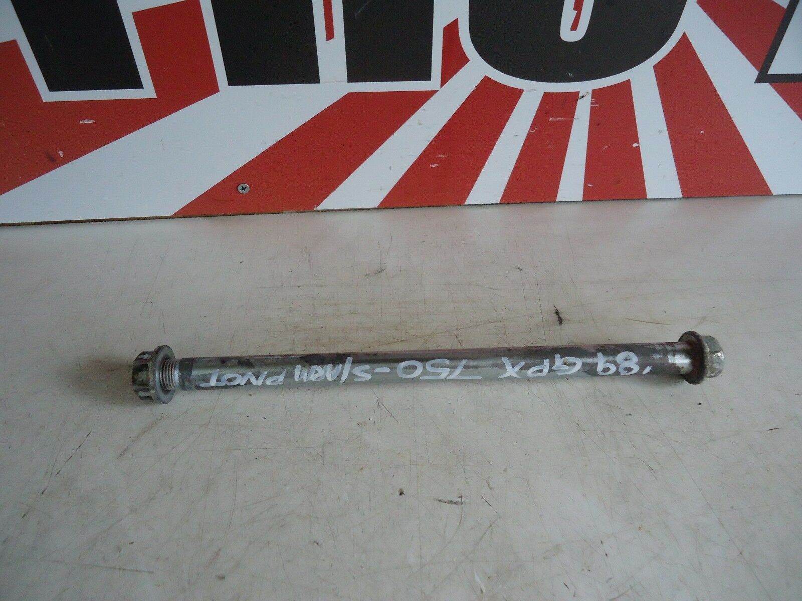 Kawasaki GPX750R Swingarm Spindle 1989 GPX750 Swingarm Axle